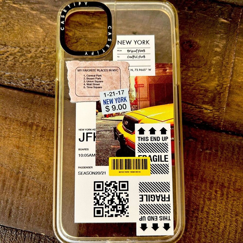 iPhone 11 Casetify case + glass screen protector
